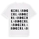 Gerland ordlek t-shirt