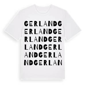 Gerland ordlek t-shirt – ekologisk bomull t-shirt från Pinshirt