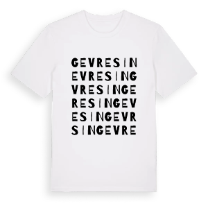 Gevresin ordlek t-shirt – ekologisk bomull t-shirt från Pinshirt
