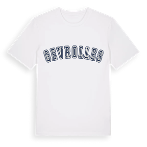 Gevrolles college t-shirt – ekologisk bomull t-shirt från Pinshirt