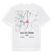 Gilly-lès-Cîteaux karta t-shirt