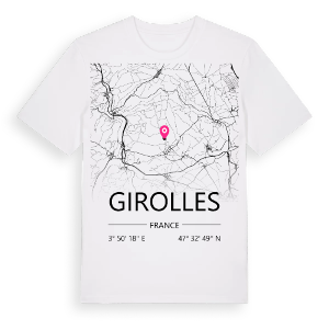 Girolles karta t-shirt – ekologisk bomull t-shirt från Pinshirt