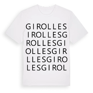 Girolles ordlek t-shirt – ekologisk bomull t-shirt från Pinshirt