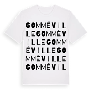 Gomméville ordlek t-shirt – ekologisk bomull t-shirt från Pinshirt