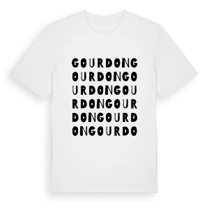 Gourdon ordlek t-shirt – ekologisk bomull t-shirt från Pinshirt