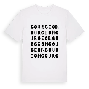 Gourgeon ordlek t-shirt – ekologisk bomull t-shirt från Pinshirt