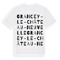 Grancey-le-Château-Neuvelle ordlek t-shirt