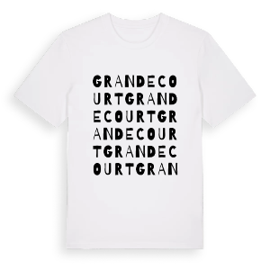 Grandecourt ordlek t-shirt – ekologisk bomull t-shirt från Pinshirt