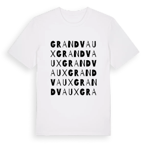 Grandvaux ordlek t-shirt – ekologisk bomull t-shirt från Pinshirt