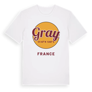 Gray cirkel t-shirt – ekologisk bomull t-shirt från Pinshirt