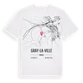 Gray-la-Ville karta t-shirt