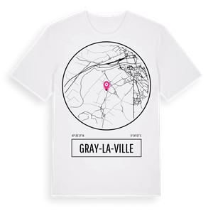 Gray-la-Ville t-shirt – ekologisk bomull t-shirt från Pinshirt