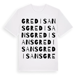 Gredisans ordlek t-shirt – ekologisk bomull t-shirt från Pinshirt