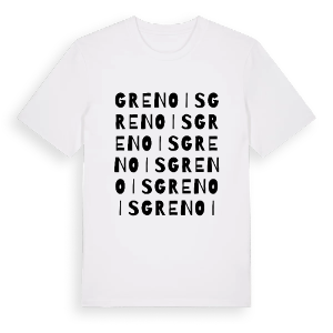 Grenois ordlek t-shirt – ekologisk bomull t-shirt från Pinshirt