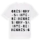 Grésigny-Sainte-Reine ordlek t-shirt