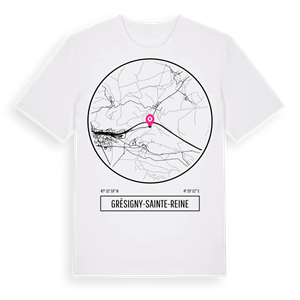 Grésigny-Sainte-Reine t-shirt – ekologisk bomull t-shirt från Pinshirt