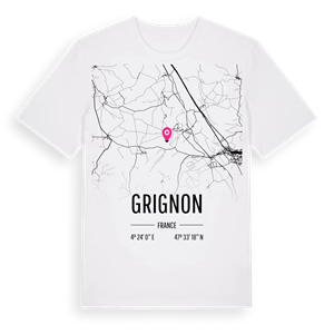 Grignon karta t-shirt – ekologisk bomull t-shirt från Pinshirt