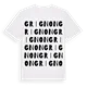Grignon ordlek t-shirt