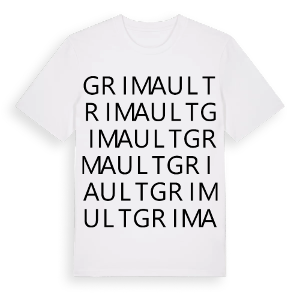Grimault ordlek t-shirt – ekologisk bomull t-shirt från Pinshirt