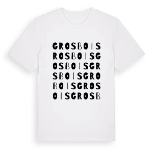 Grosbois ordlek t-shirt – ekologisk bomull t-shirt från Pinshirt