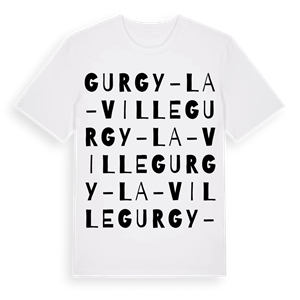 Gurgy-la-Ville ordlek t-shirt – ekologisk bomull t-shirt från Pinshirt