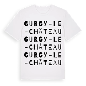 Gurgy-le-Château ordlek t-shirt – ekologisk bomull t-shirt från Pinshirt