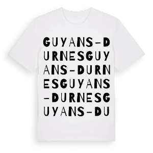Guyans-Durnes ordlek t-shirt – ekologisk bomull t-shirt från Pinshirt