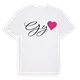 Gy hjärta t-shirt