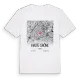 Haute-Saône karta t-shirt