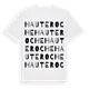 Hauteroche ordlek t-shirt