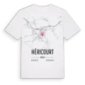Héricourt karta t-shirt