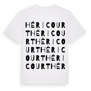 Héricourt ordlek t-shirt – ekologisk bomull t-shirt från Pinshirt