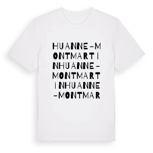 Huanne-Montmartin ordlek t-shirt – ekologisk bomull t-shirt från Pinshirt