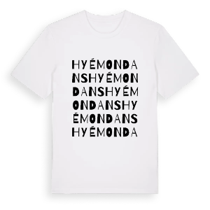 Hyémondans ordlek t-shirt – ekologisk bomull t-shirt från Pinshirt
