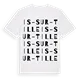 Is-sur-Tille ordlek t-shirt