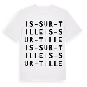 Is-sur-Tille ordlek t-shirt – ekologisk bomull t-shirt från Pinshirt