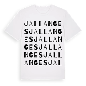 Jallanges ordlek t-shirt – ekologisk bomull t-shirt från Pinshirt