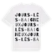 Jours-lès-Baigneux ordlek t-shirt