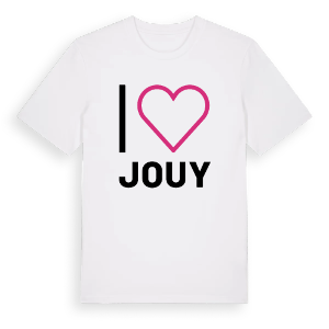 Jag älskar Jouy t-shirt stort tryck – ekologisk bomull t-shirt från Pinshirt