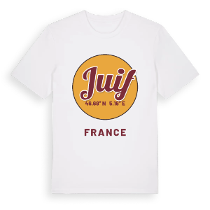 Juif cirkel t-shirt – ekologisk bomull t-shirt från Pinshirt