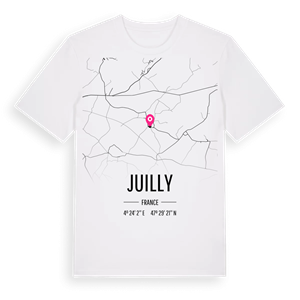 Juilly karta t-shirt – ekologisk bomull t-shirt från Pinshirt