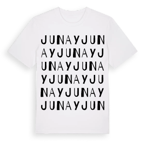 Junay ordlek t-shirt – ekologisk bomull t-shirt från Pinshirt