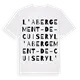 L'Abergement-de-Cuisery ordlek t-shirt