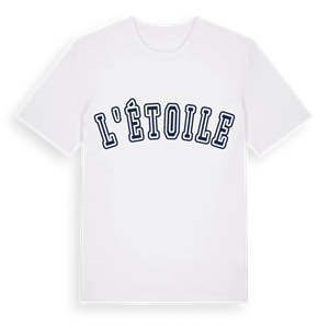 L'Étoile college t-shirt – ekologisk bomull t-shirt från Pinshirt