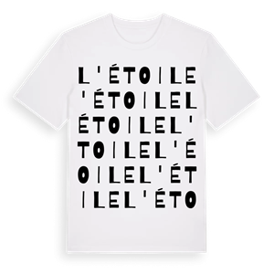 L'Étoile ordlek t-shirt – ekologisk bomull t-shirt från Pinshirt
