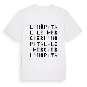 L'Hôpital-le-Mercier ordlek t-shirt – ekologisk bomull t-shirt från PinShirt