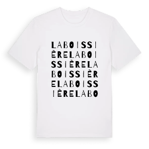 La Boissière ordlek t-shirt – ekologisk bomull t-shirt från Pinshirt