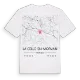 La Celle-en-Morvan karta t-shirt