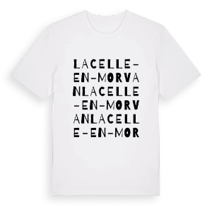 La Celle-en-Morvan ordlek t-shirt – ekologisk bomull t-shirt från Pinshirt
