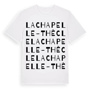 La Chapelle-Thècle ordlek t-shirt – ekologisk bomull t-shirt från Pinshirt